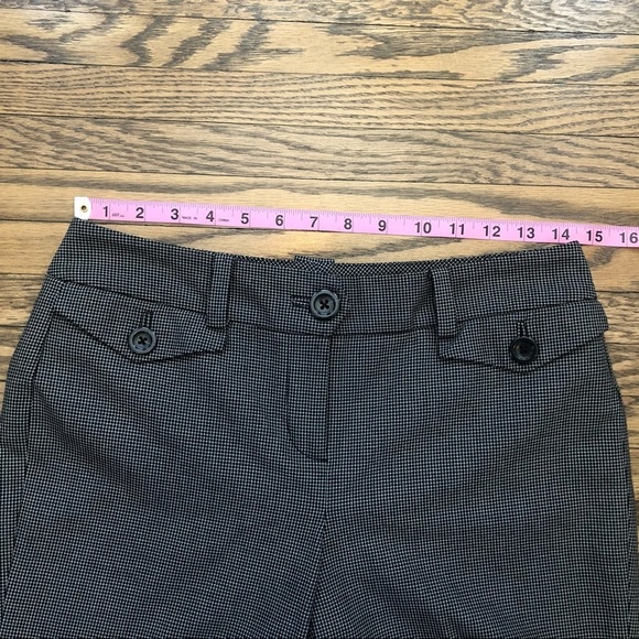 Ann Taylor Mini Houndstooth Lindsay Dress Pant | 2 Petite - Picture 2 of 8